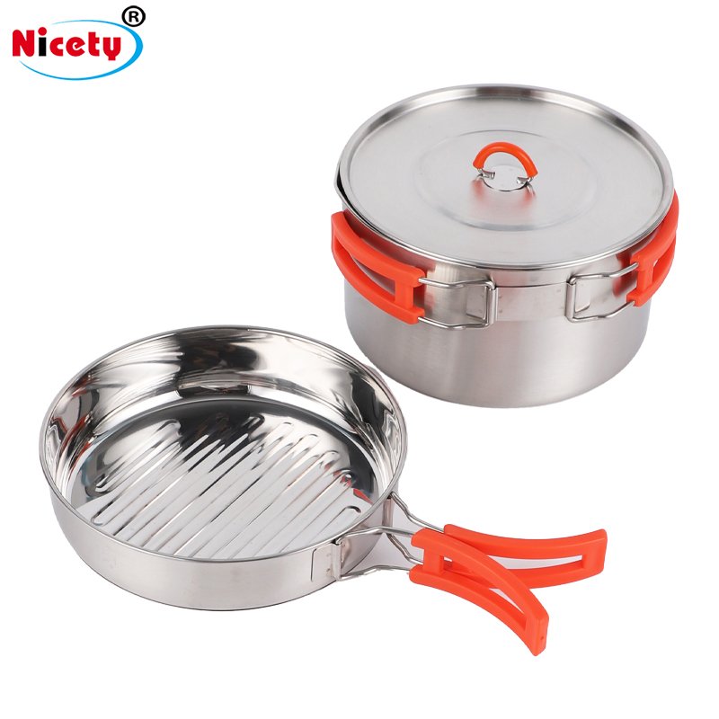 Environmentally Friendly Outdoor Camping Cookware Set Easy To Carry Folding Kettle Boiling Kettle Camping Portable Tableware