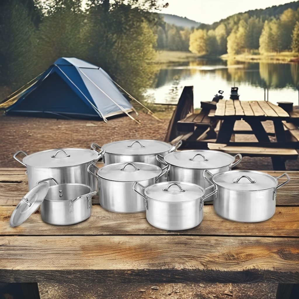 14pcs aluminum cookware set kitchen ware pot set juego de ollas induction cooking soup pots casseroles