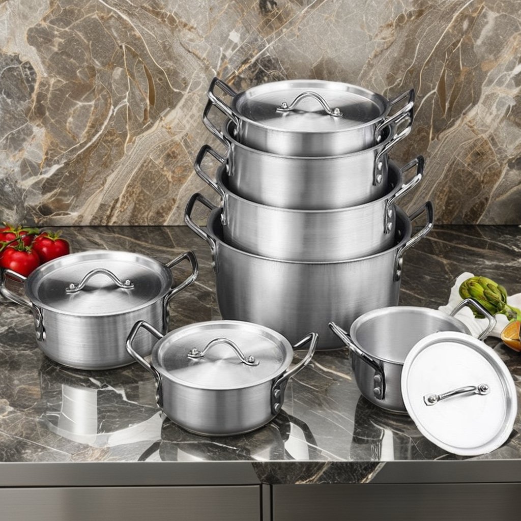 14pcs aluminum cookware set kitchen ware pot set juego de ollas induction cooking soup pots casseroles
