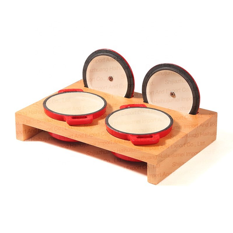 Cast Iron Enamel Cookware Set Mini Casserole Stew Pot 10CM Cooking Pot Dutch Oven