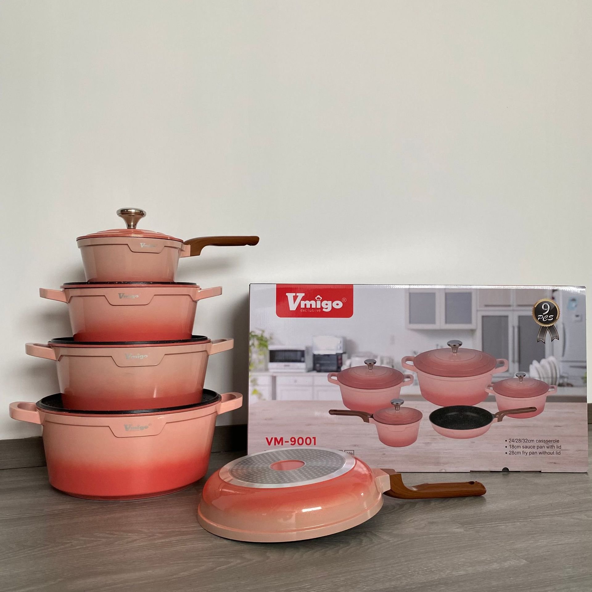 Factory Hot Selling 10 pieces Granite Non Stick Cookware Set New Arrival Hot Selling Keep Food Warm Non Stick Cookware Set