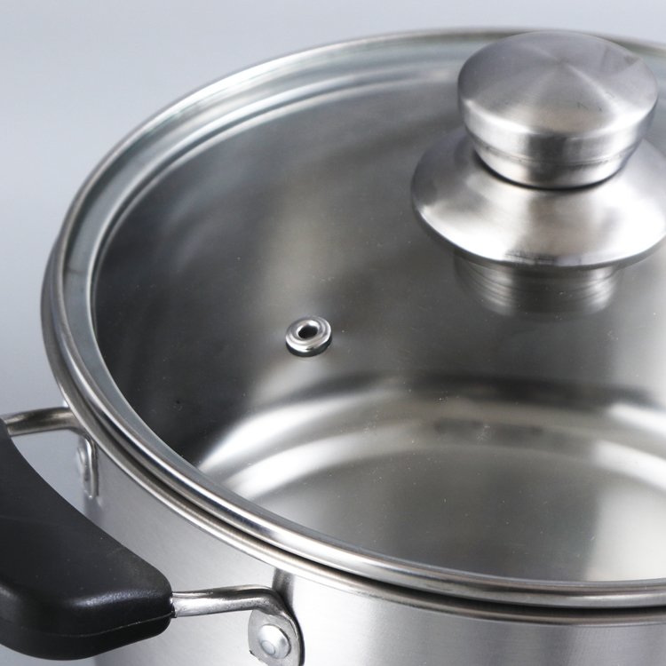 Kitchen Saucepan Cookware Sets Cooking Pots Stainless Steel Soup Pot Sauce Stock Pot for Induction Gas
