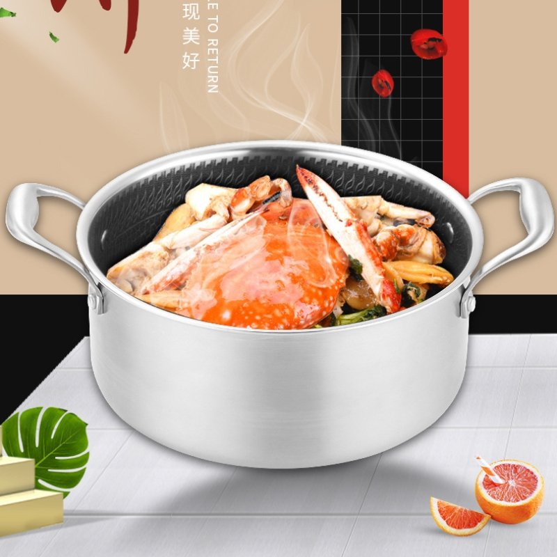 Factory Price 6pcs 8pcs Cooking Set C pot Stainless Steel Stock Pot