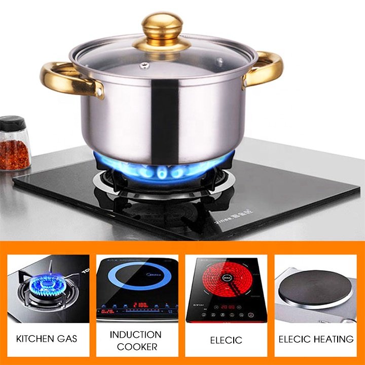 Stainless Steel Casserole Induction Pot Set Cookware Sets kitchen ware panci Cooking pots set