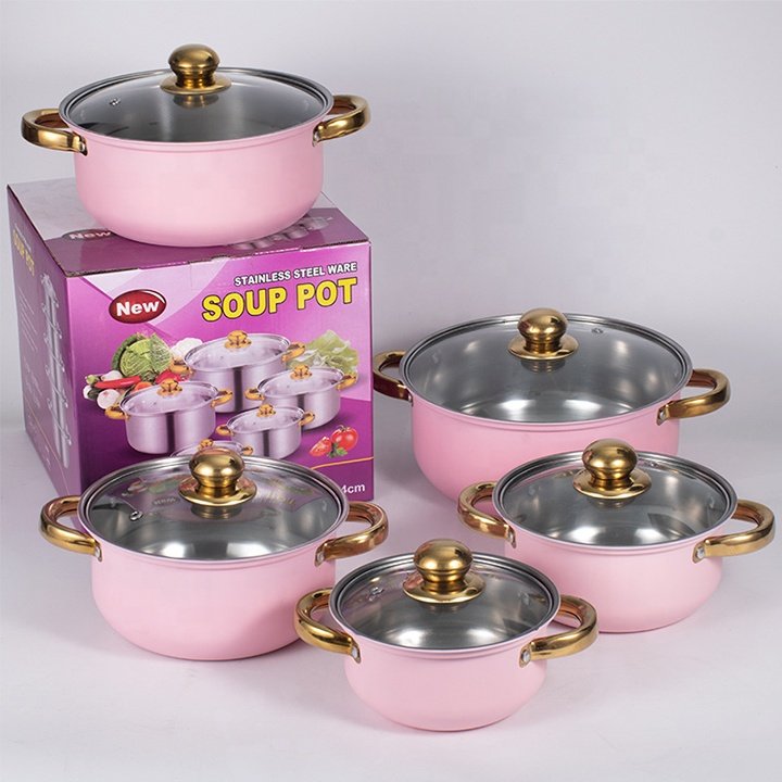 Stainless Steel Casserole Induction Pot Set Cookware Sets kitchen ware panci Cooking pots set
