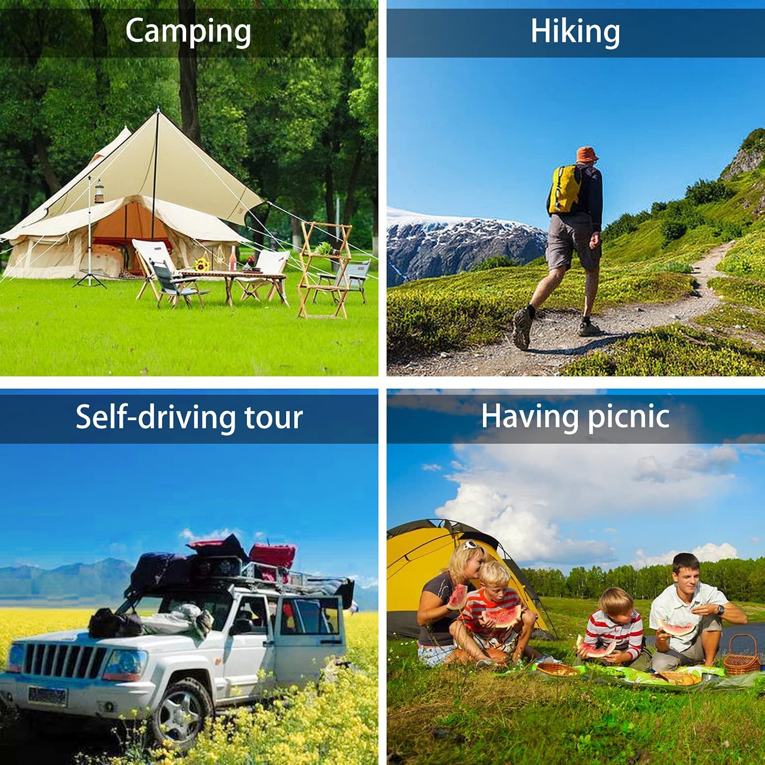 Portable Camping Picnic Outdoor Stainless Steel Metal Dinner Plates Cups Bowls Pans Pots Cookware set