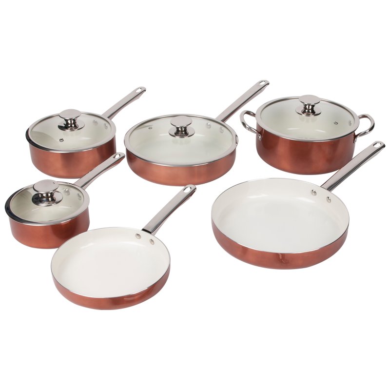 Hot Wholesale Nonstick Kitchenware Coating Cookware Sets With Lid
