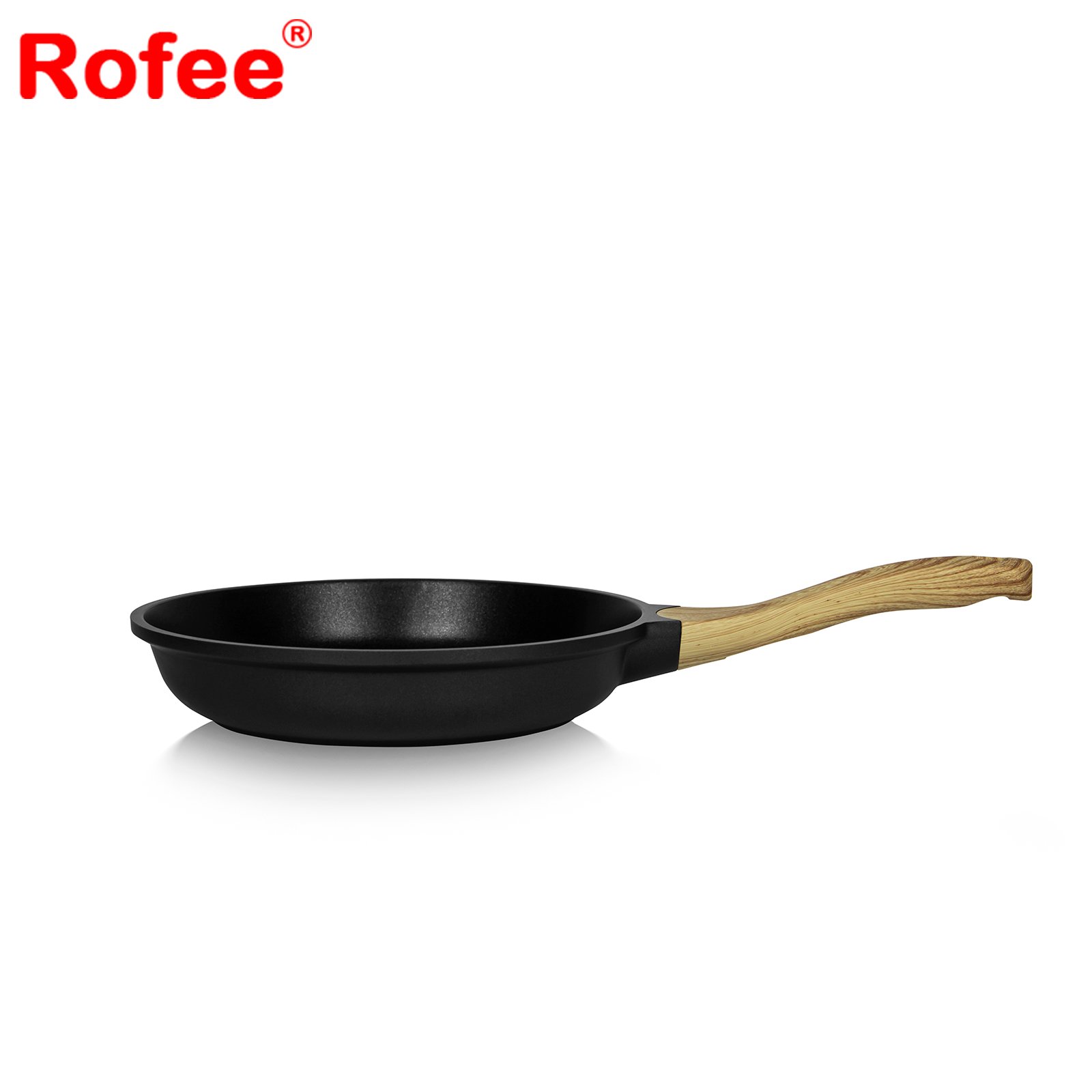 Non Stick Coated Pot Aluminum Wooden Handle Cookware Set Pots And Pans Non Stick Kitchen Induction Cooker Set