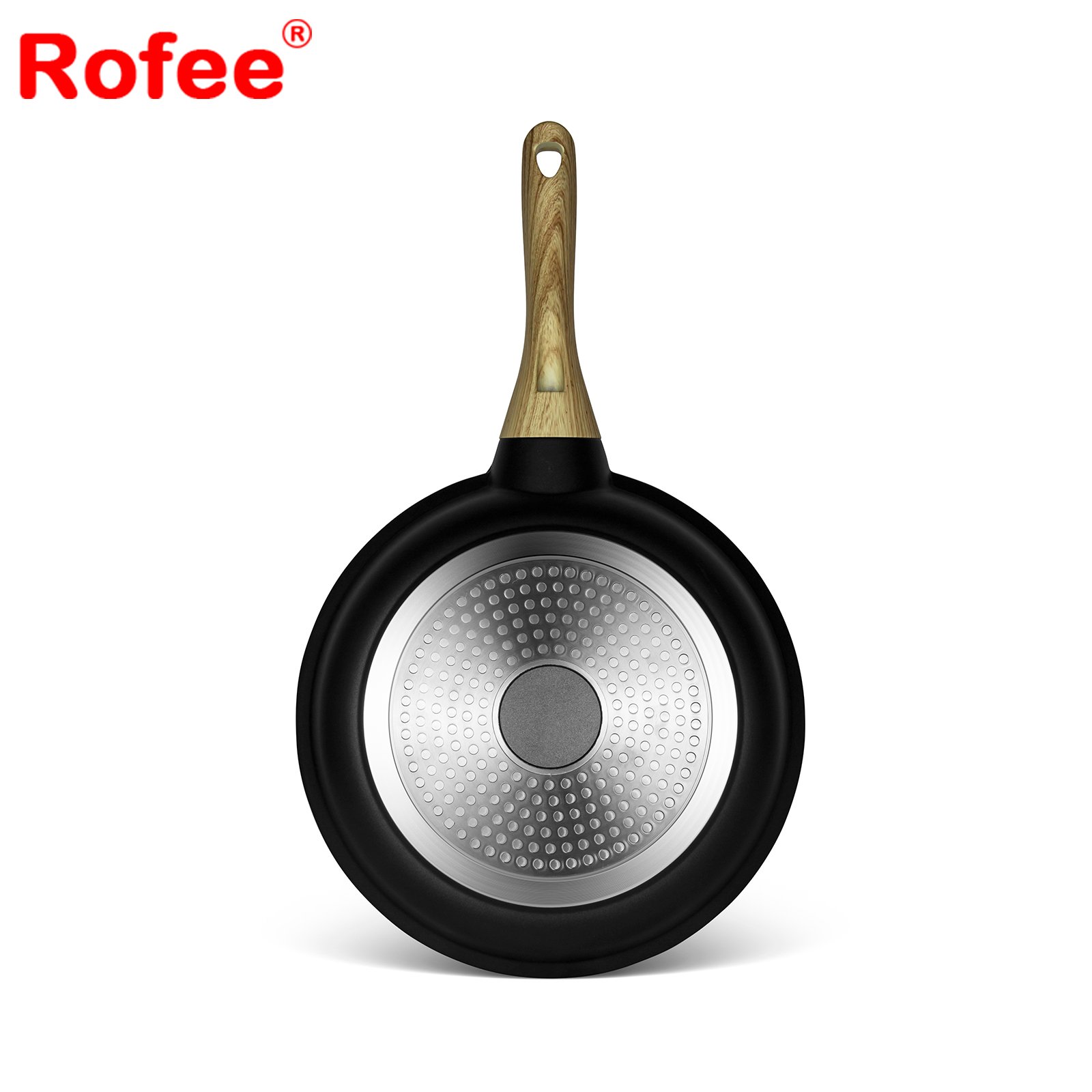 Non Stick Coated Pot Aluminum Wooden Handle Cookware Set Pots And Pans Non Stick Kitchen Induction Cooker Set