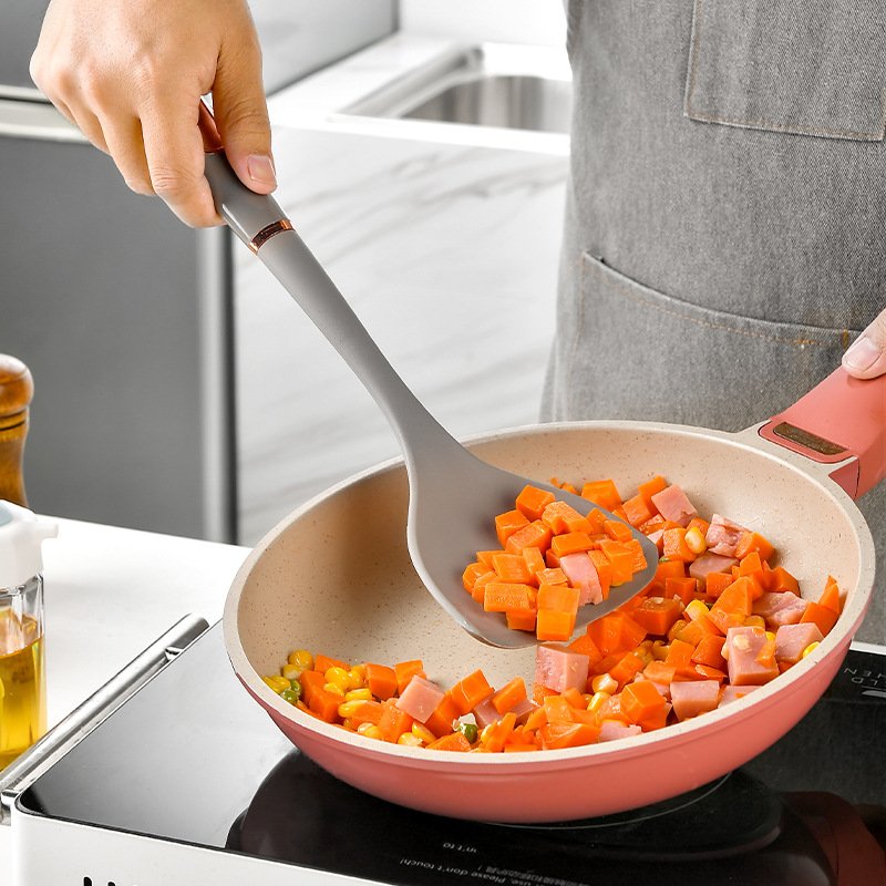 Non-stick Silicone cookware Seven-piece set With Rotating Storage Holder ABS Handle Cooking Spatula Spoon Cookware set