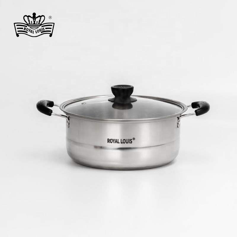 ROYAL LOUIS 10 Pcs Hot Selling Cooking Pot Set Cheaper Price Stainless Steel Cookware Sets Soup Pot Gift Kitchen Ware
