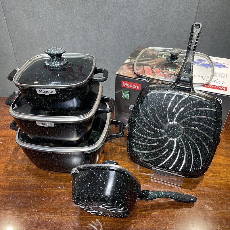 High Quality Die Cast Aluminum Non Stick Cooking Pots Kitchen Cookware Set Non-stick Cookware Sets