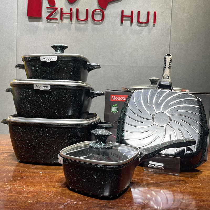 High Quality Die Cast Aluminum Non Stick Cooking Pots Kitchen Cookware Set Non-stick Cookware Sets