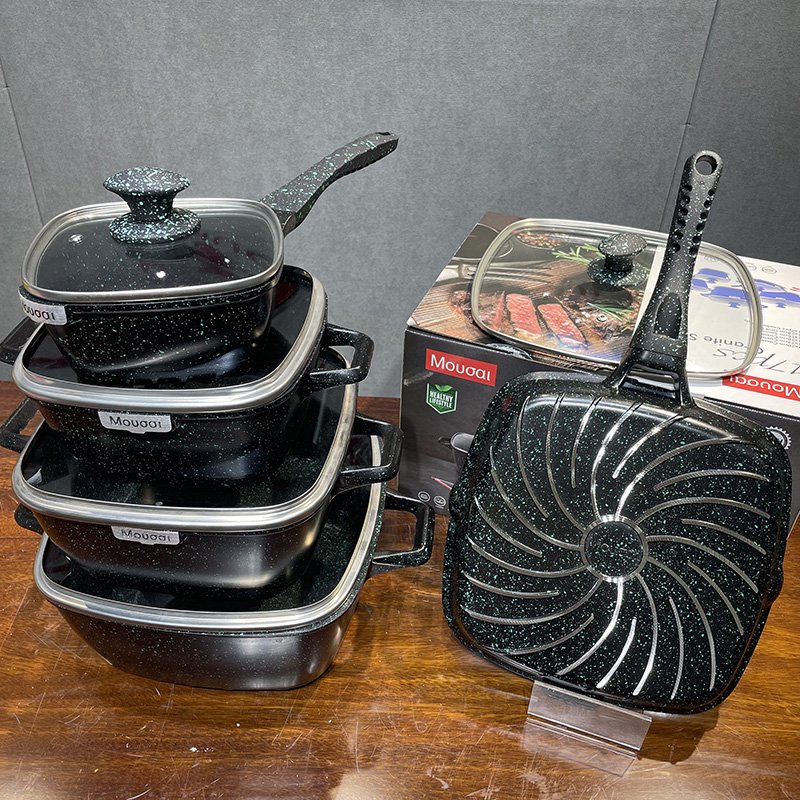High Quality Die Cast Aluminum Non Stick Cooking Pots Kitchen Cookware Set Non-stick Cookware Sets