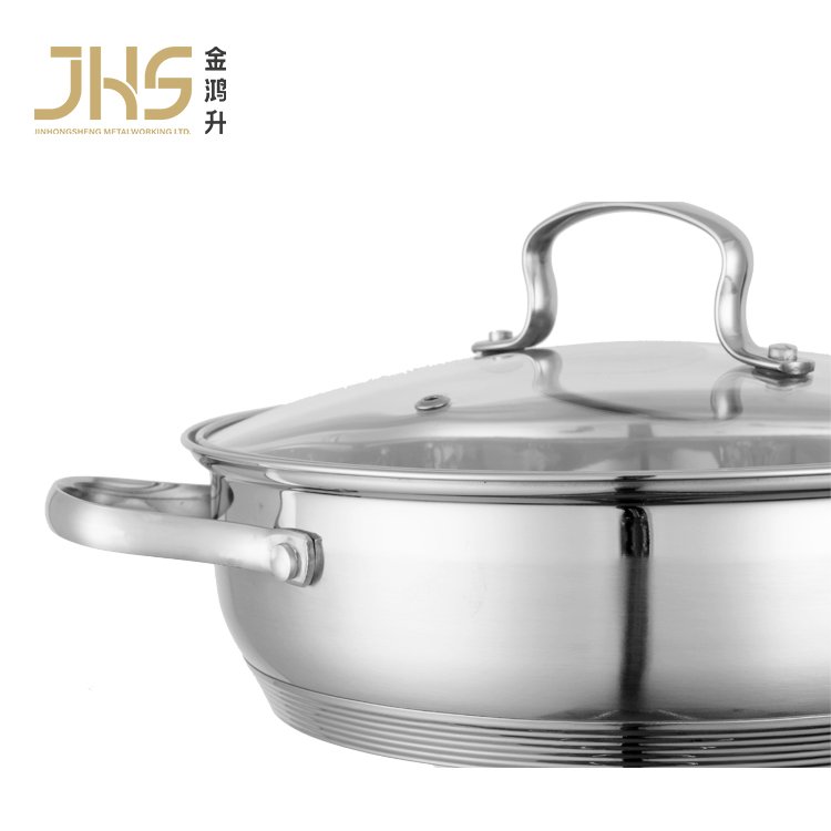 Factory OEM cookware set cooking pans kitchenware kitchen pot stainless steel