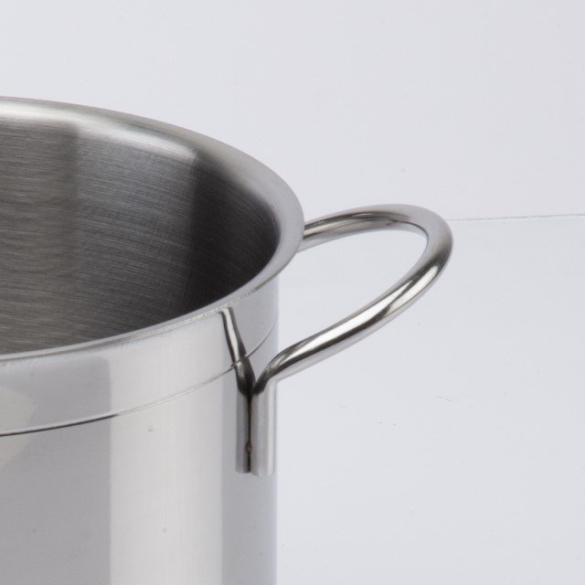 Classic 18 cm Horeca Pot 1-Ply Stainless Steel Kitchen Gadgets Side-Handles Grill Salad Garlic Pans New Cooking Sets Induction