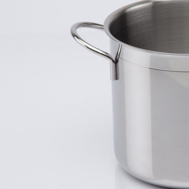 Classic 18 cm Horeca Pot 1-Ply Stainless Steel Kitchen Gadgets Side-Handles Grill Salad Garlic Pans New Cooking Sets Induction