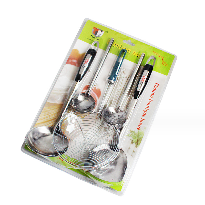 Hot selling 5PCS Heat Resistant Flexible Eco-friendly Reusable Kitchen Cooking Ware Set Plastic Cooking Utensil Sets