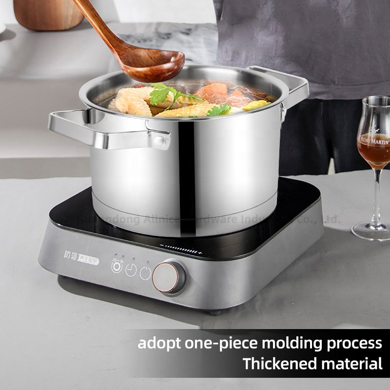Multifunction Kitchen No 304 Stainless Steel Cooking Pot Set Soup Pot Steamer Pot Cookware Set With Glass Lid