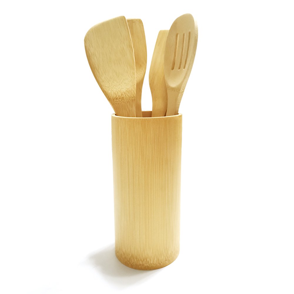 100% natural Bamboo Wooden Kitchen Accessories Tableware Utensils Dinnerware Set