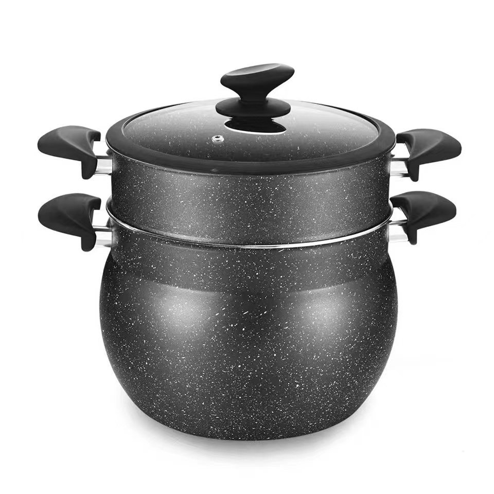 Customized Logo New Arrival Steamer Pot Set 24cm Kitchen Cookware Moroccan Style Couscous Steamer