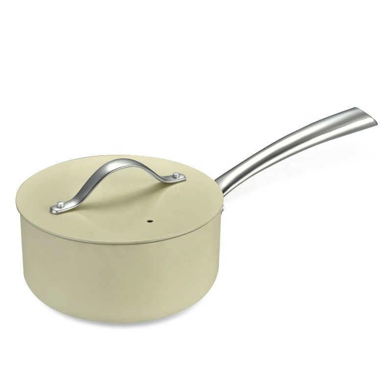 High quality hot sale 7pcs nonstick ceramic coating cookware set with aluminum lid