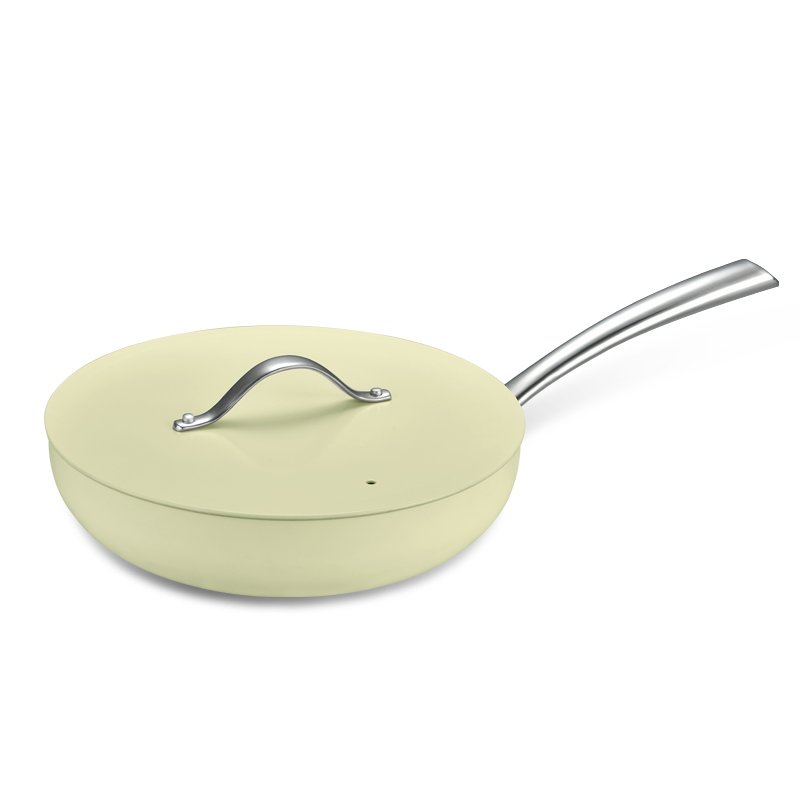 High quality hot sale 7pcs nonstick ceramic coating cookware set with aluminum lid