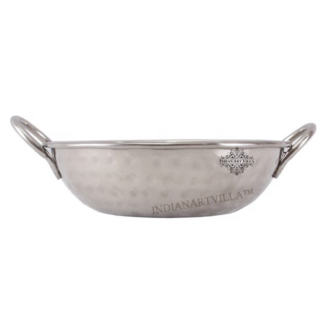 Handcrafted Kadai In Cookware Set At Wholesale Price Steel Hammered Design With Round Handle Supplier & Manufacturer From India
