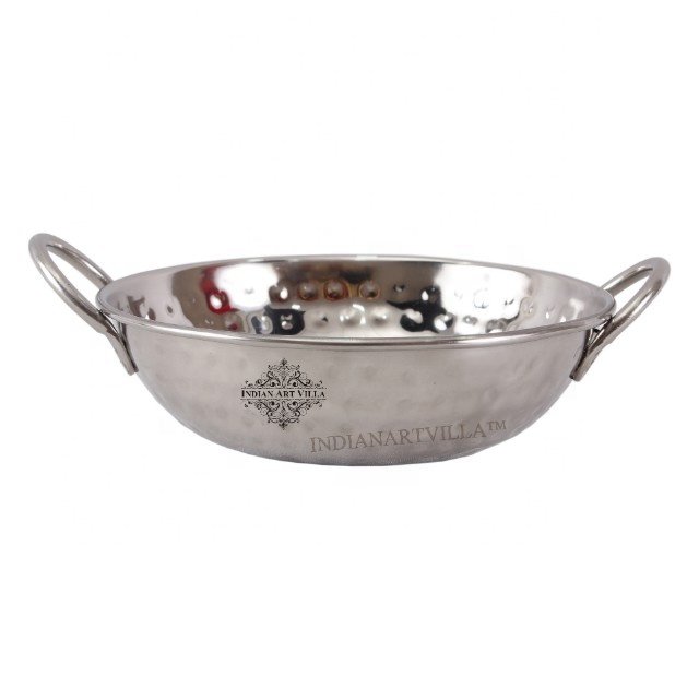 Handcrafted Kadai In Cookware Set At Wholesale Price Steel Hammered Design With Round Handle Supplier & Manufacturer From India