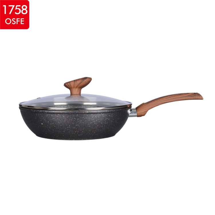 2024 Hot Sell 12Pcs Forged Aluminium Stone Non Stick Coating Granite Cooker Kitchen Cookware Set