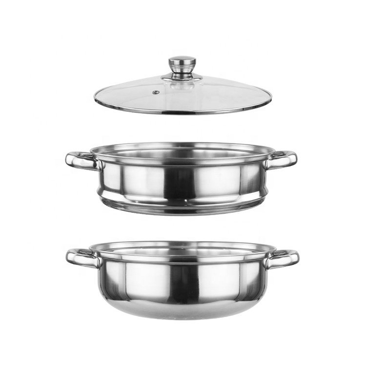 Cheap price double layer stainless steel steamer cooking pot