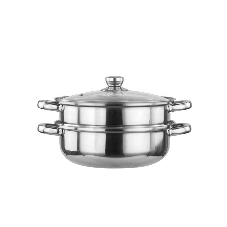 Cheap price double layer stainless steel steamer cooking pot