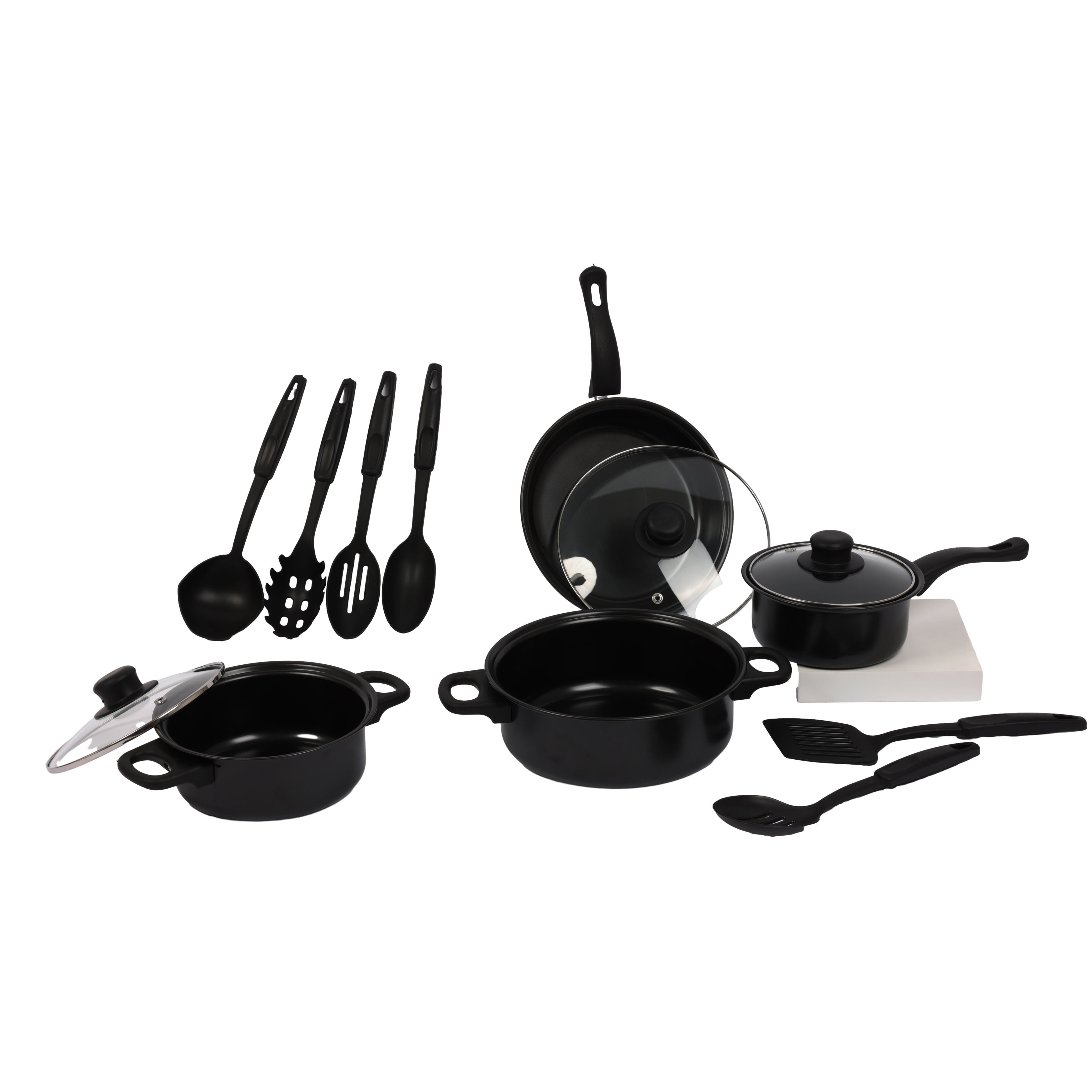 Aluminum Cookware set with utensils Durable Aluminum Utensil Set