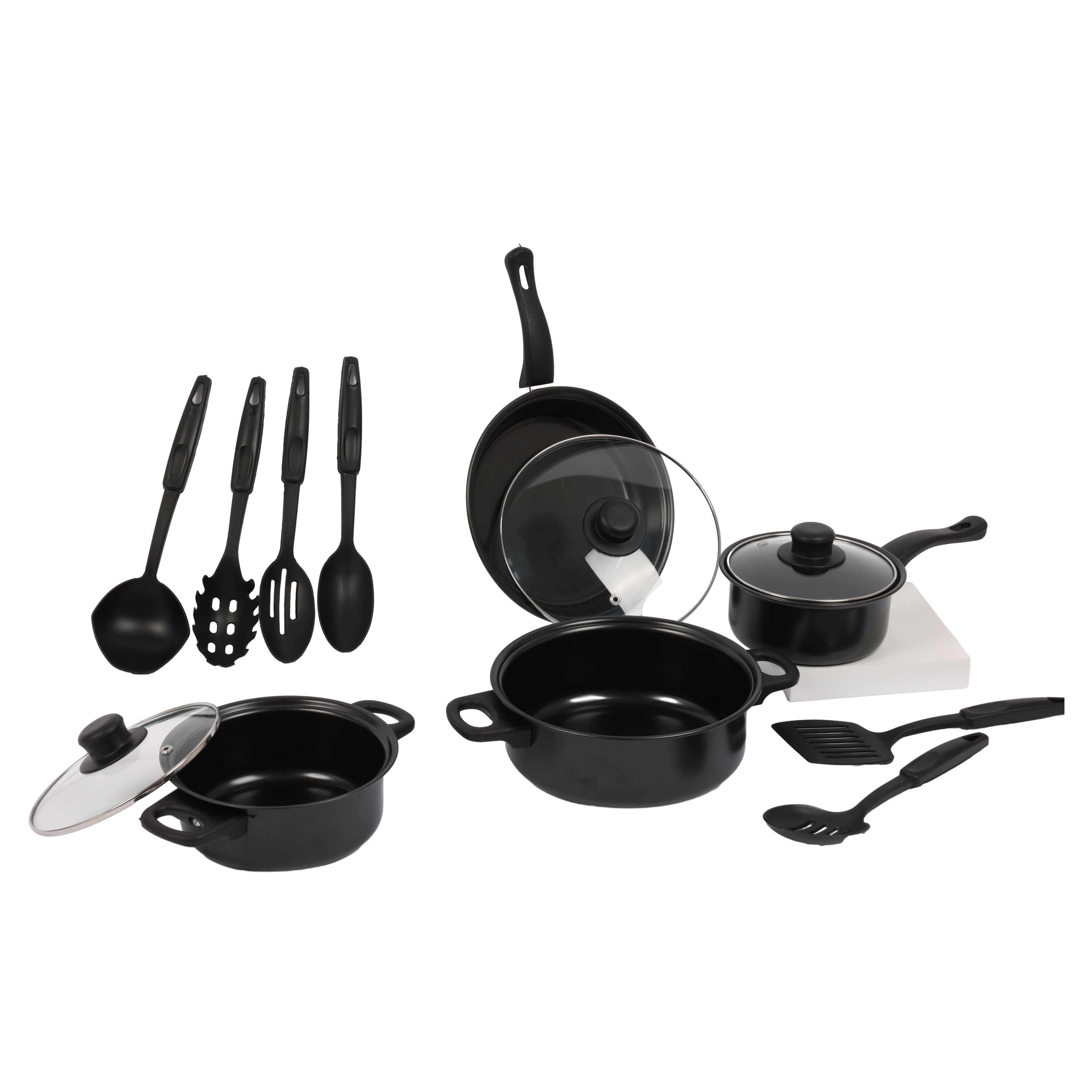 Aluminum Cookware set with utensils Durable Aluminum Utensil Set