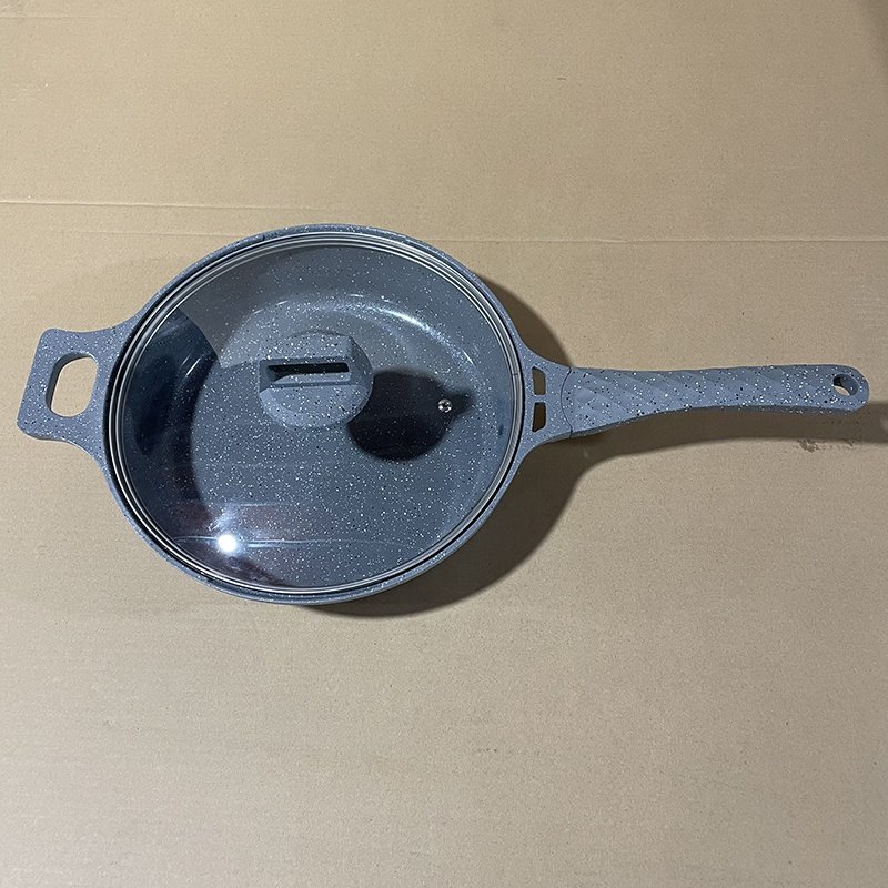 Hot selling kitchen cooking spin 17pcs gray Non-stick Aluminum Pots Sets cookware sets