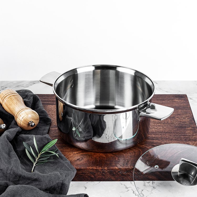 Hot Sale 3ply Stainless Steel Non Stick Cookware Set Induction Cooking Pot Frypan