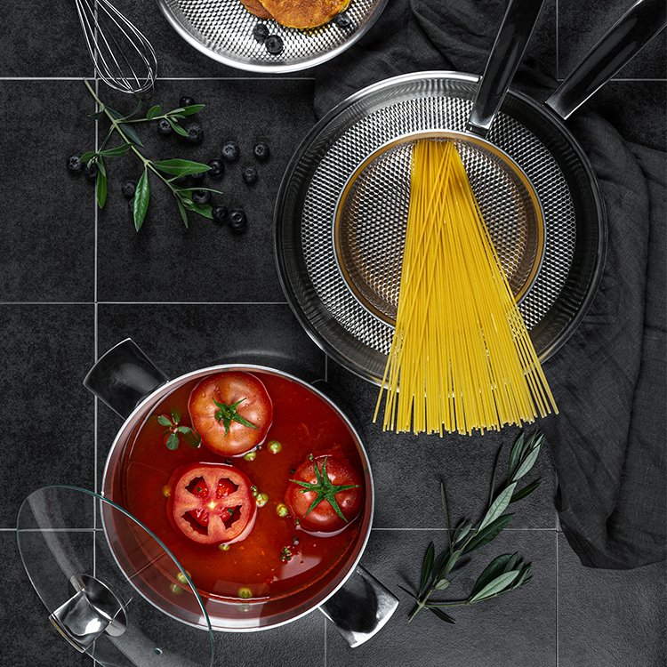 Hot Sale 3ply Stainless Steel Non Stick Cookware Set Induction Cooking Pot Frypan