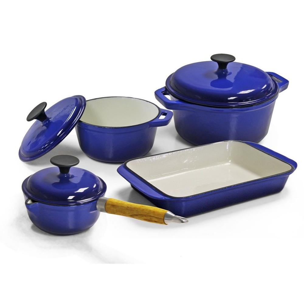 " 4 " sets full enamel cast iron cookware sets