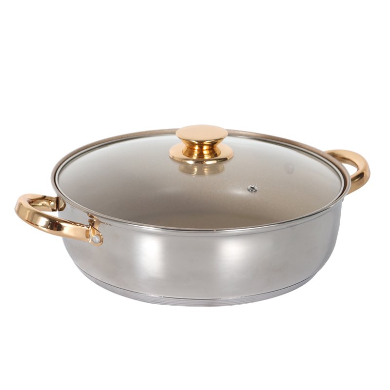 induction stainless steel nonstick cookware set stainless steel cutlery set steamer casserole hot pot