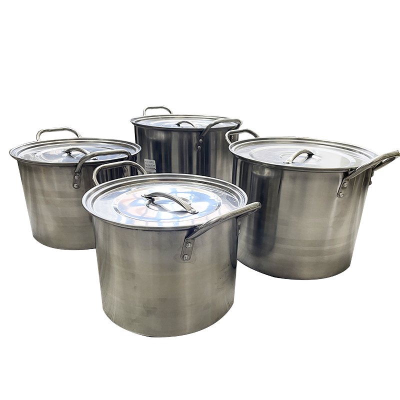 8 Pcs Stainless Steel Cookware Stock Pot Kitchenware Set Big Stock Pot Kitchen Cooking Ware