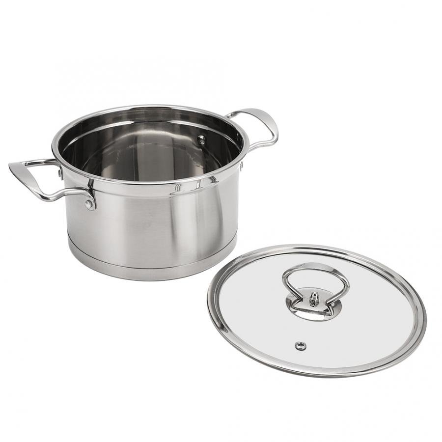 8pcs Stainless Steel Induction Pressed Kitchen Wear Housewares Kitchenware Red Steamer All Clad Olive Pink Cookware Set