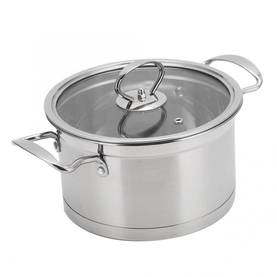 8pcs Stainless Steel Induction Pressed Kitchen Wear Housewares Kitchenware Red Steamer All Clad Olive Pink Cookware Set