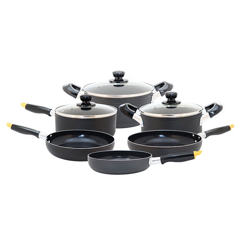 Professional China Manufacturer Safe And Hygienic Nonstick Forged Cookware Set With Lid