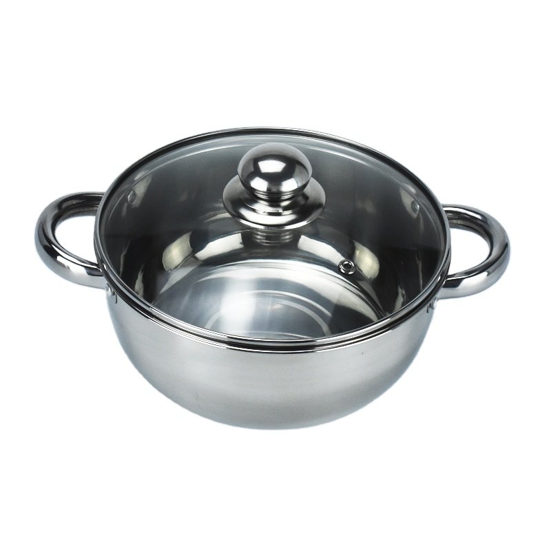 Wholesale Cheap Non Stick Stainless Steel Soup Pot Cookware Sets Stainless Steel Casserole For Kitchen Cooking