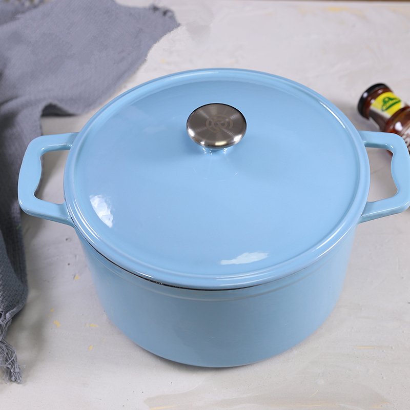 Factory price customized non stick cookware set cooker ceramic Dutch Oven cocotte casserole Enamel Cast Iron cooking Pot