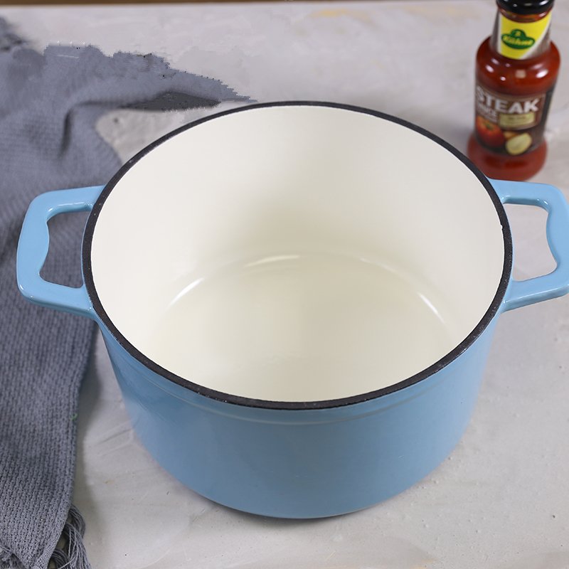Factory price customized non stick cookware set cooker ceramic Dutch Oven cocotte casserole Enamel Cast Iron cooking Pot