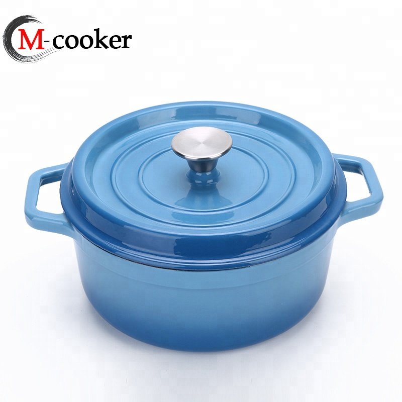 Mcooker 2025 Logo Wholesale Kitchen Cooking Cast Iron Enamel Non Stick Dutch Oven Pots Casseroles Sets