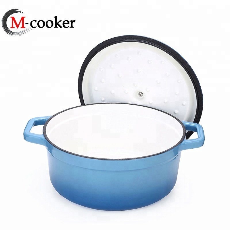 Mcooker 2025 Logo Wholesale Kitchen Cooking Cast Iron Enamel Non Stick Dutch Oven Pots Casseroles Sets