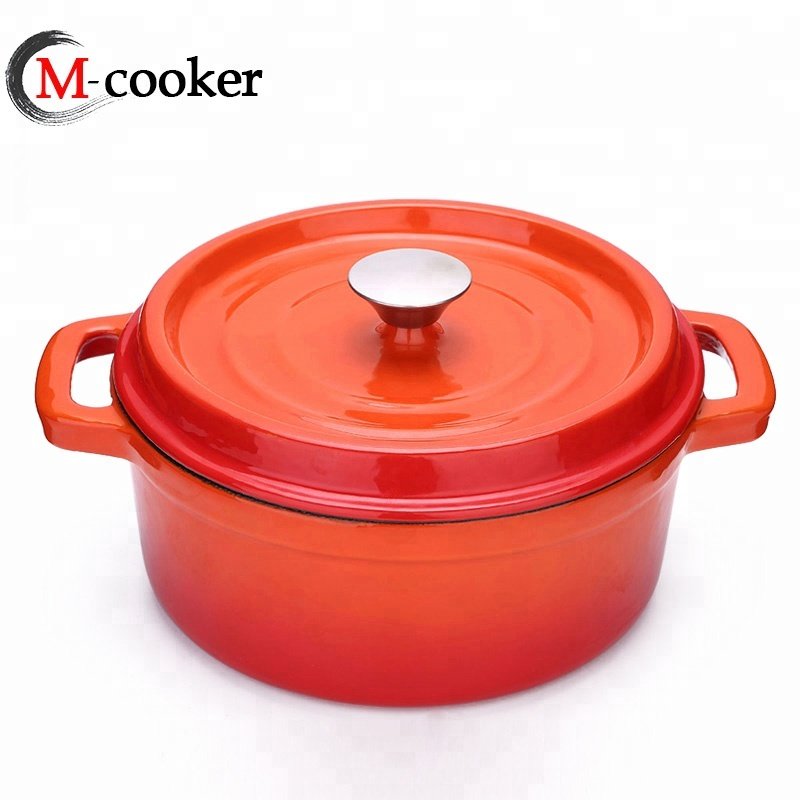 Mcooker 2025 Logo Wholesale Kitchen Cooking Cast Iron Enamel Non Stick Dutch Oven Pots Casseroles Sets
