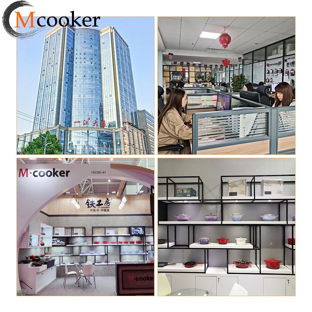 Mcooker 2025 Logo Wholesale Kitchen Cooking Cast Iron Enamel Non Stick Dutch Oven Pots Casseroles Sets